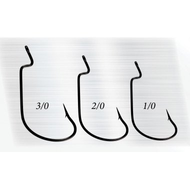 Baitsfishing Hook Model - Superlock Worm - Black Nickel