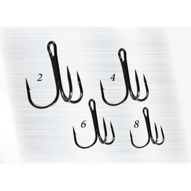 Modelo Anzuelo Baitsfishing - Triple Hook Basic - Black Nickel