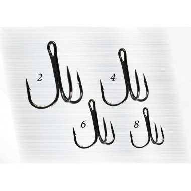 Modelo Anzuelo Baitsfishing - Triple Hook Basic - Black Nickel - Bulk