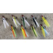 Anzuelo Baitsfishing - Kit Feather Triple Hook 7547 - TIN - 2 - White - 2pcs