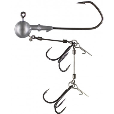 Modelo Anzuelo Baitsfishing - Jig Head Barbarian X2 Treble Hook and Blade