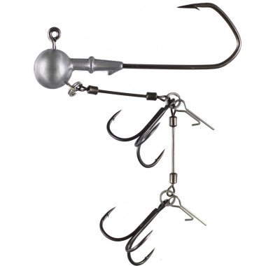 Modèle Hameçon Baitsfishing - Jig Head Barbarian X2 Treble Hook and Blade