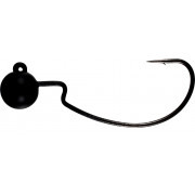Tungsten Baitsfishing - T-Round Jig - 3/8 oz - 1/0 - Black - 2pcs